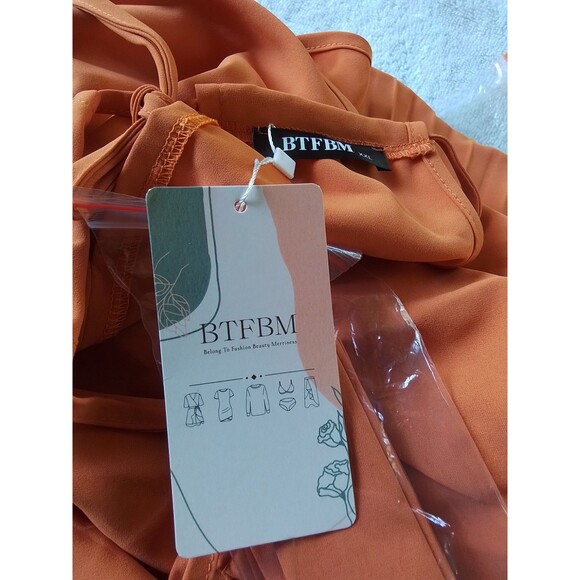 Halter Neck Summer Dresses Resort Sleeveless Sundress Belt Pleated A-Line - Picture 9 of 10